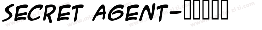 Secret Agent字体转换